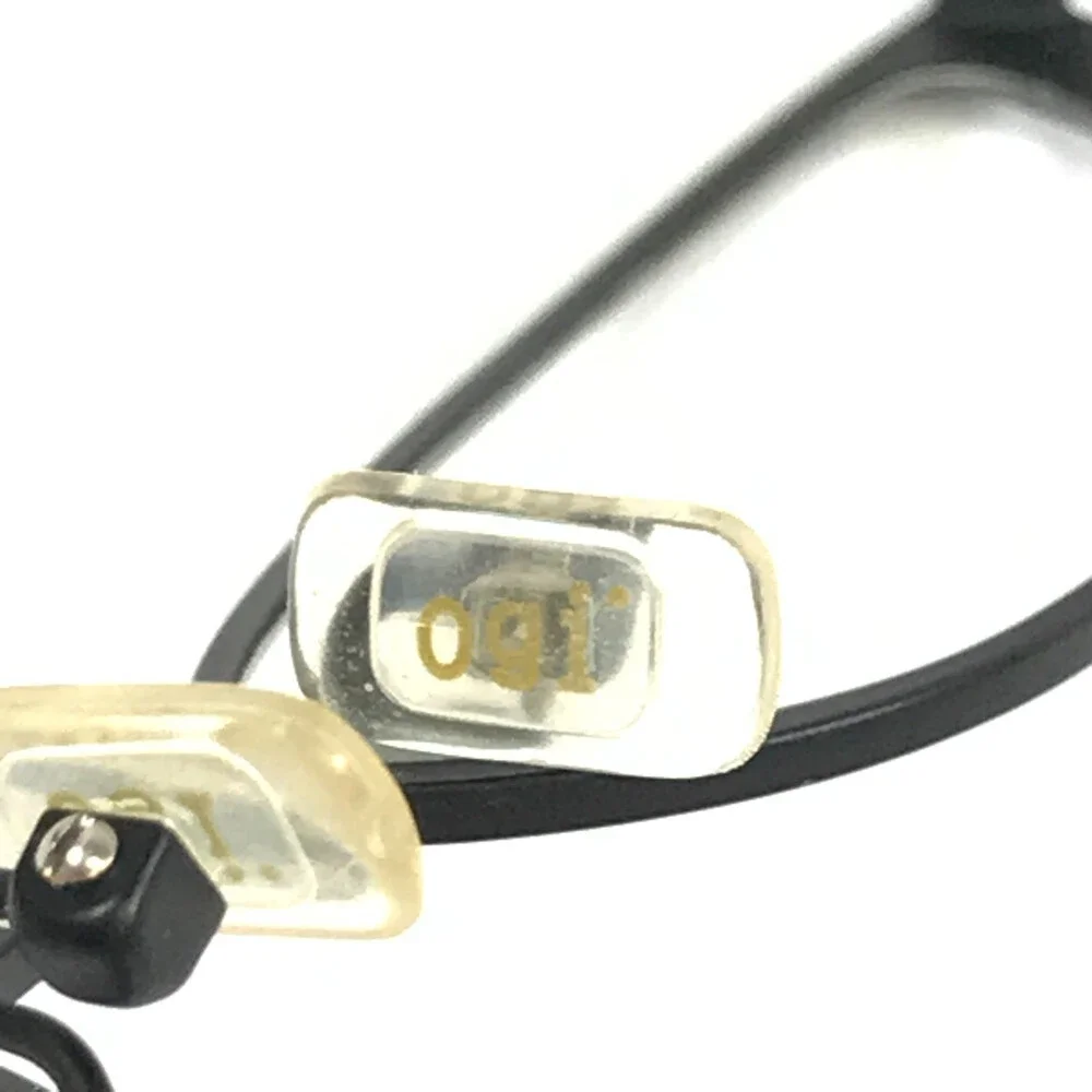 ogi Petite Eyeglasses Frames 9019 COL. 10 Black White Cat Eye Full Rim 48-18-135